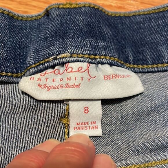 Isabel Maternity Jean shorts, midi, 8 - Picture 2 of 4